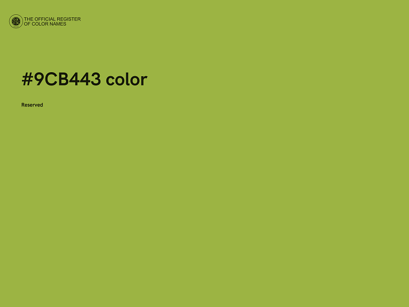 #9CB443 color image