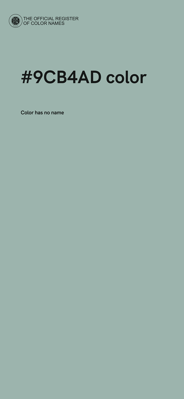 #9CB4AD color image