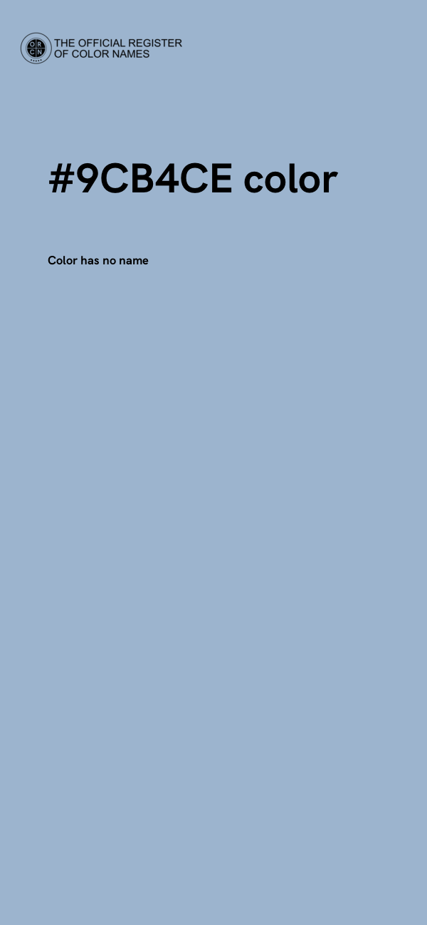 #9CB4CE color image