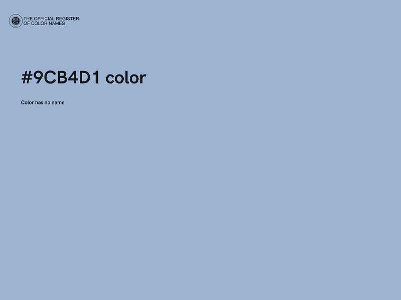 #9CB4D1 color image