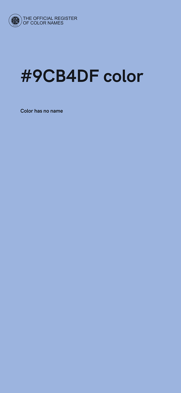 #9CB4DF color image