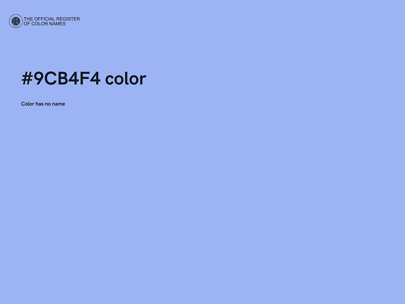 #9CB4F4 color image