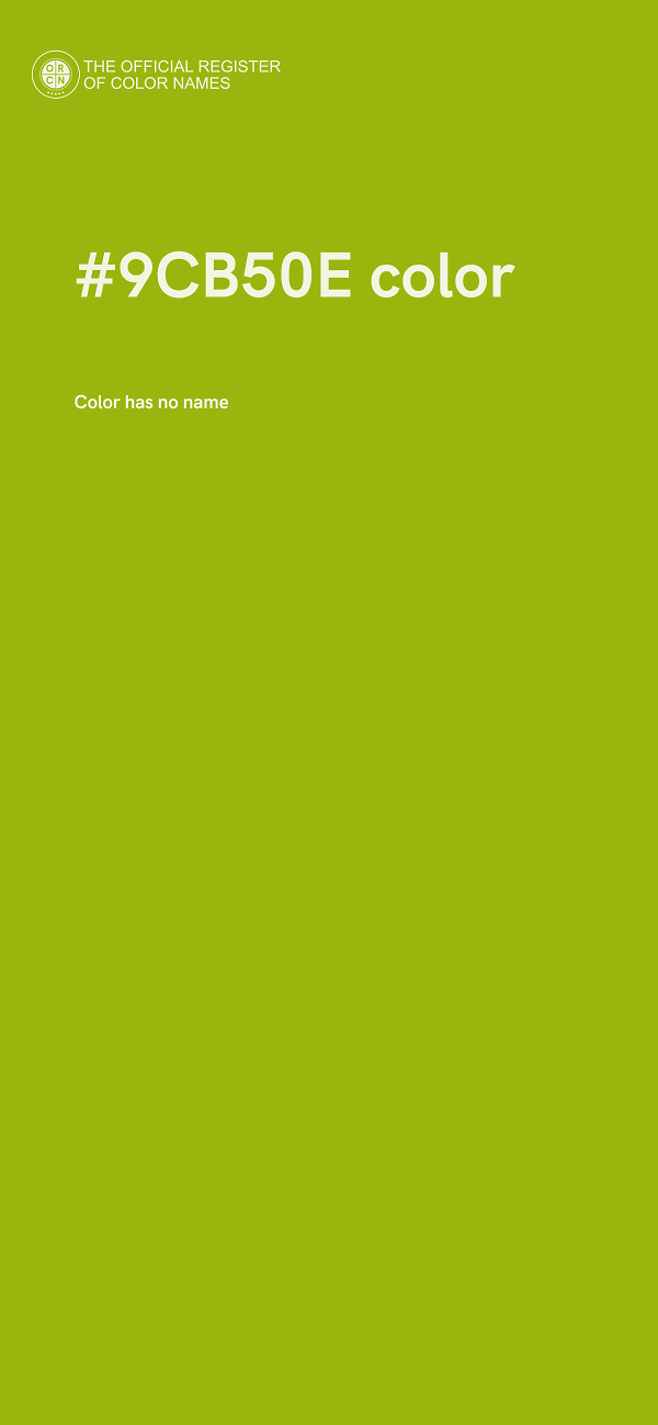 #9CB50E color image
