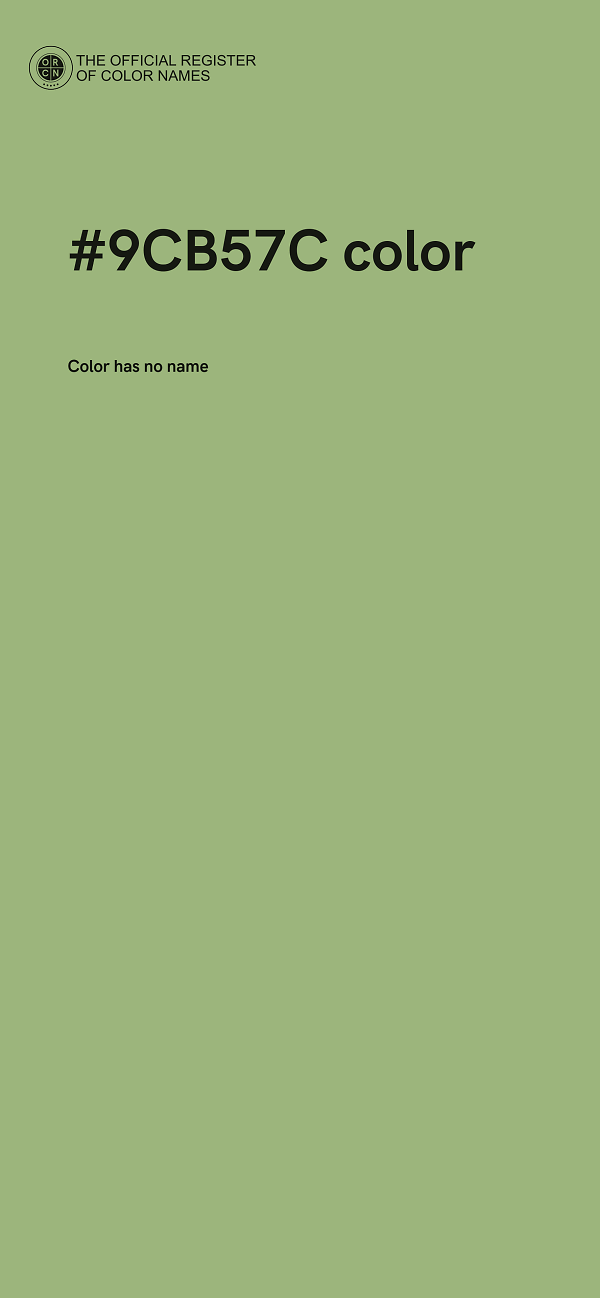 #9CB57C color image