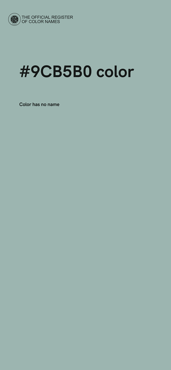 #9CB5B0 color image