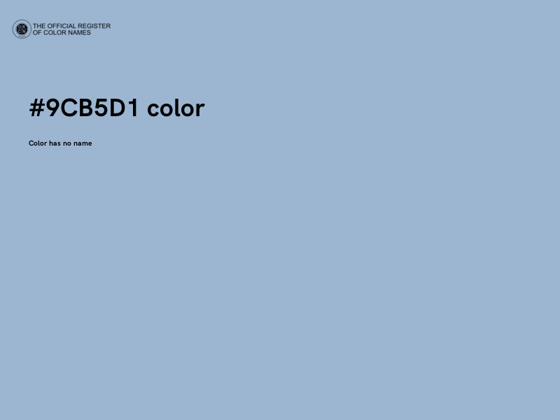#9CB5D1 color image