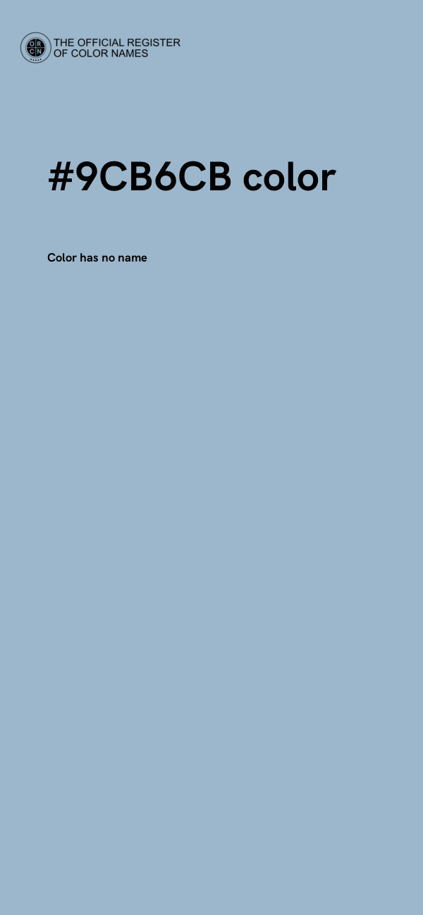 #9CB6CB color image