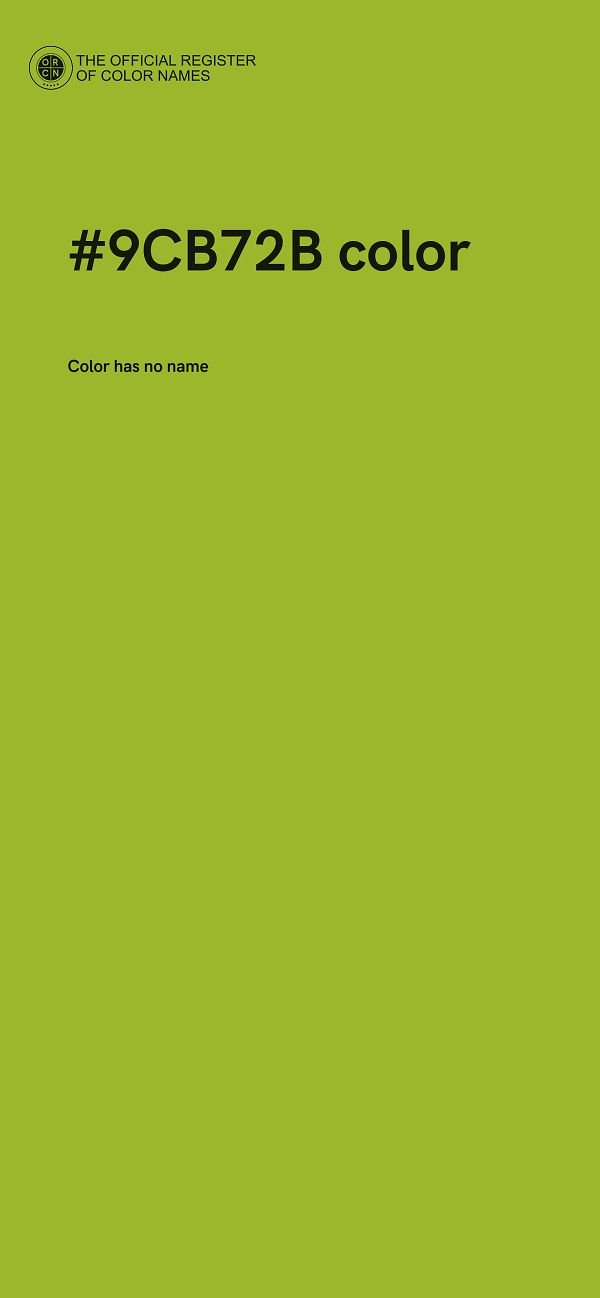 #9CB72B color image