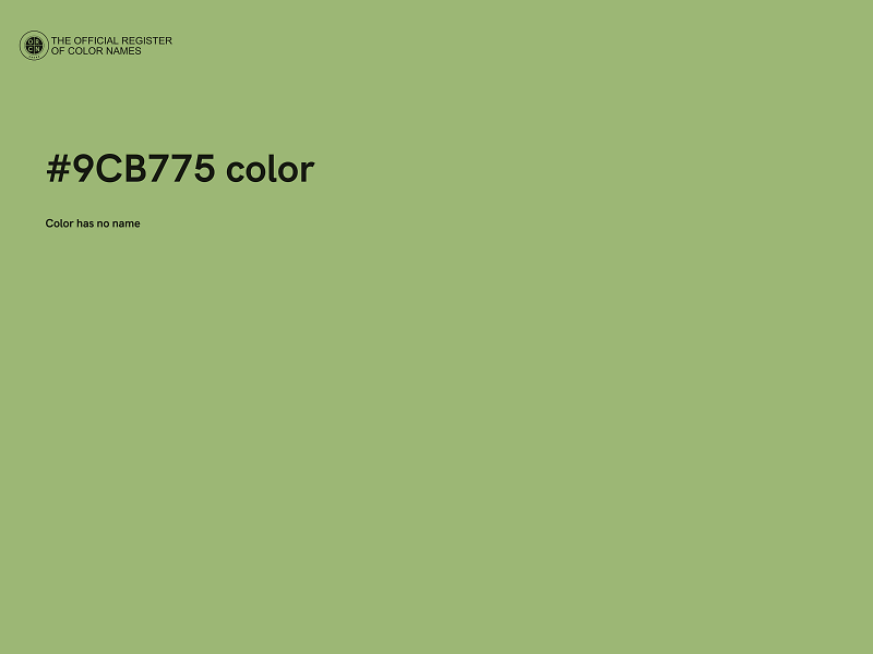 #9CB775 color image