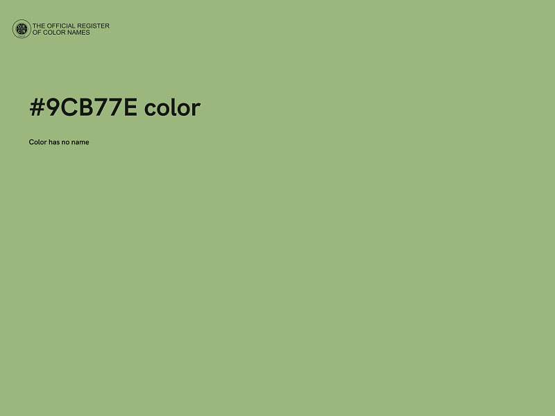 #9CB77E color image