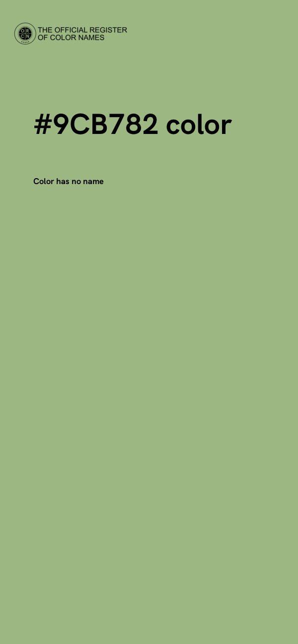 #9CB782 color image