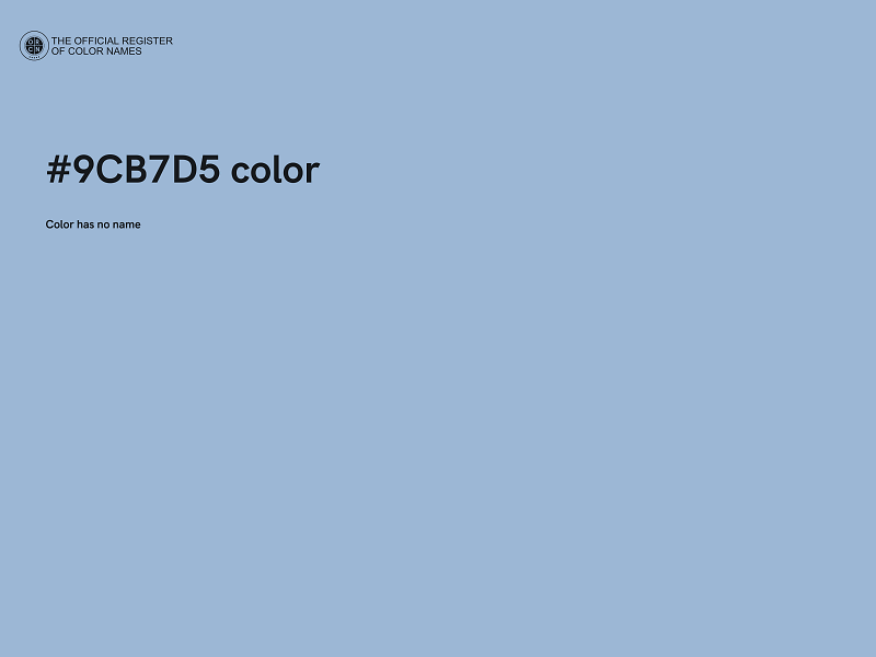 #9CB7D5 color image