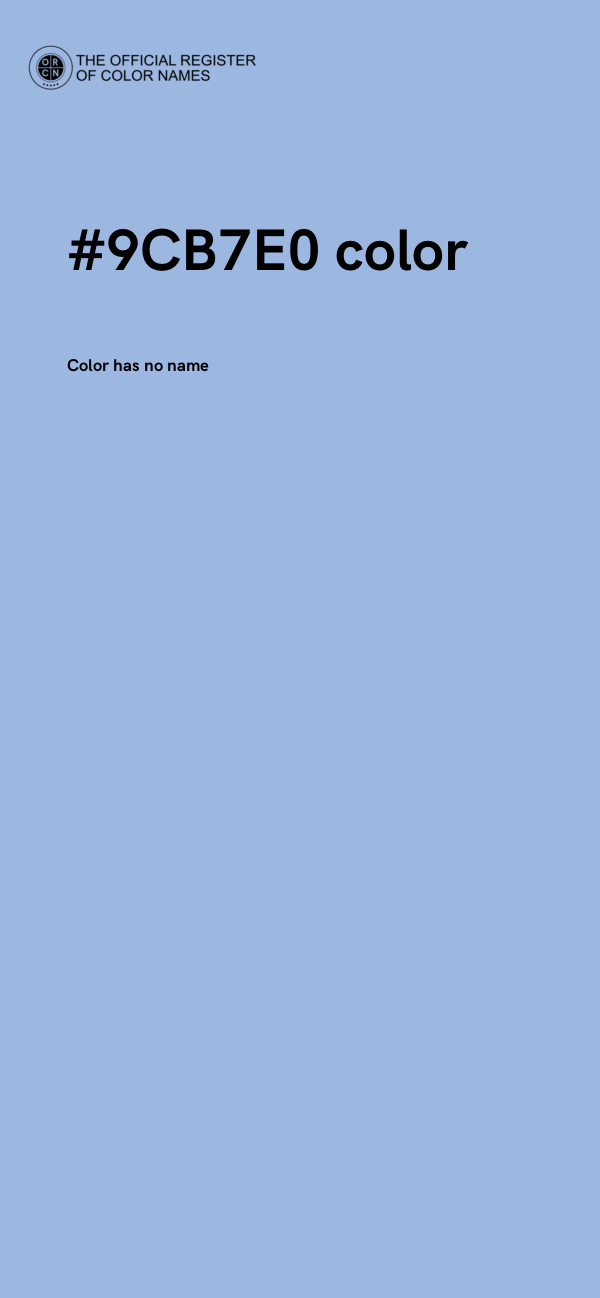 #9CB7E0 color image