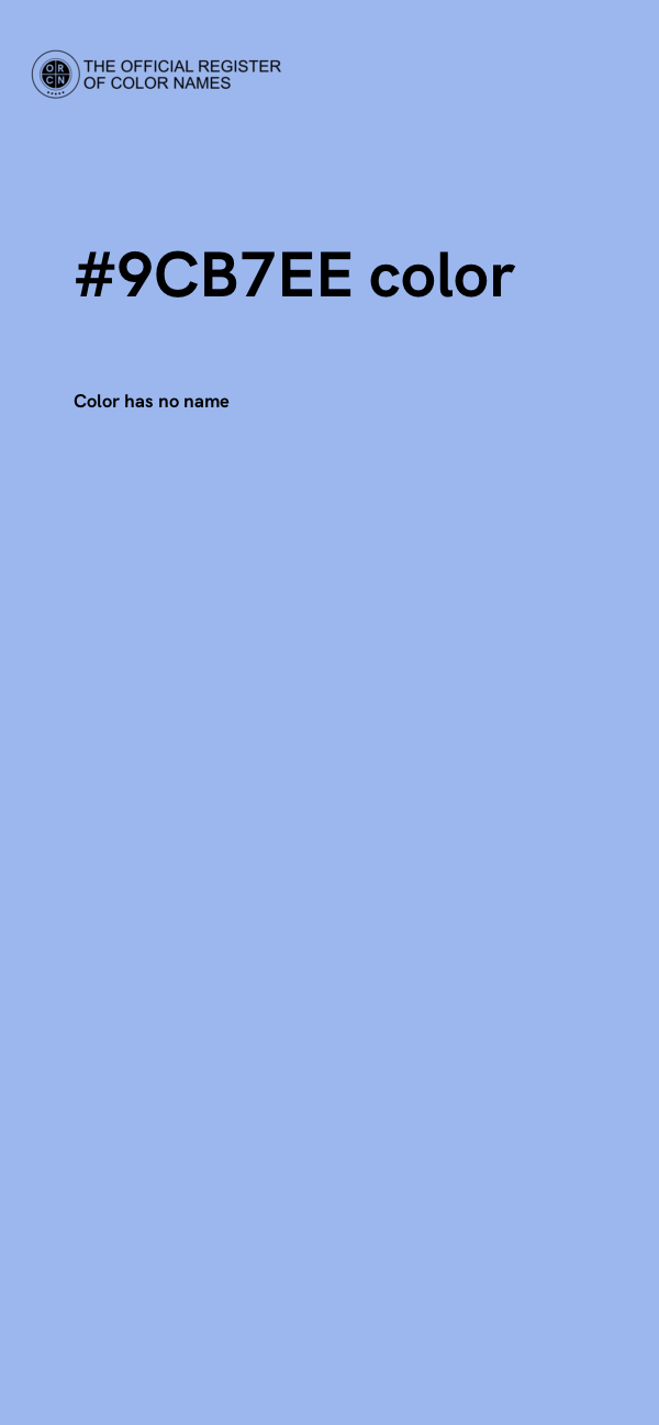 #9CB7EE color image