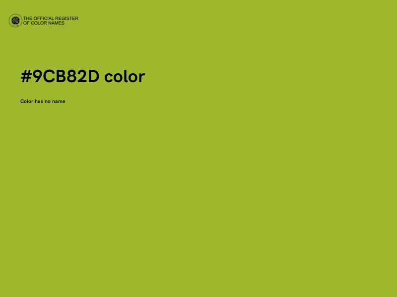 #9CB82D color image