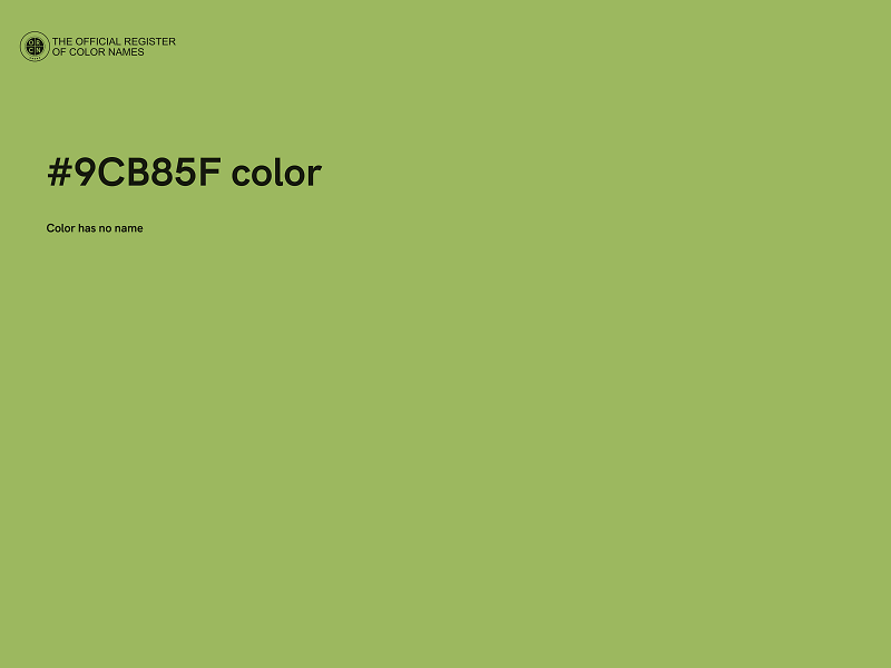 #9CB85F color image