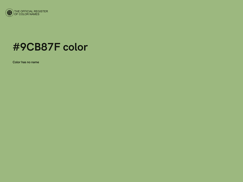 #9CB87F color image