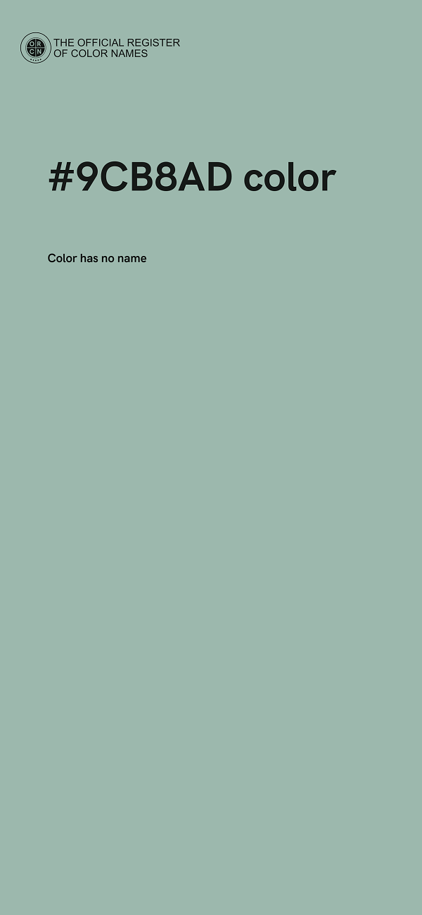 #9CB8AD color image