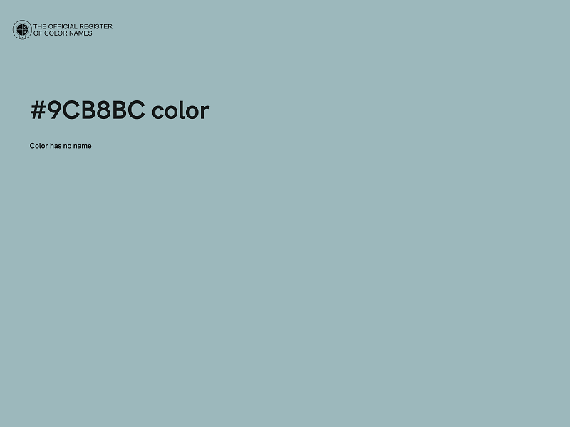 #9CB8BC color image