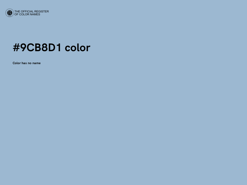 #9CB8D1 color image