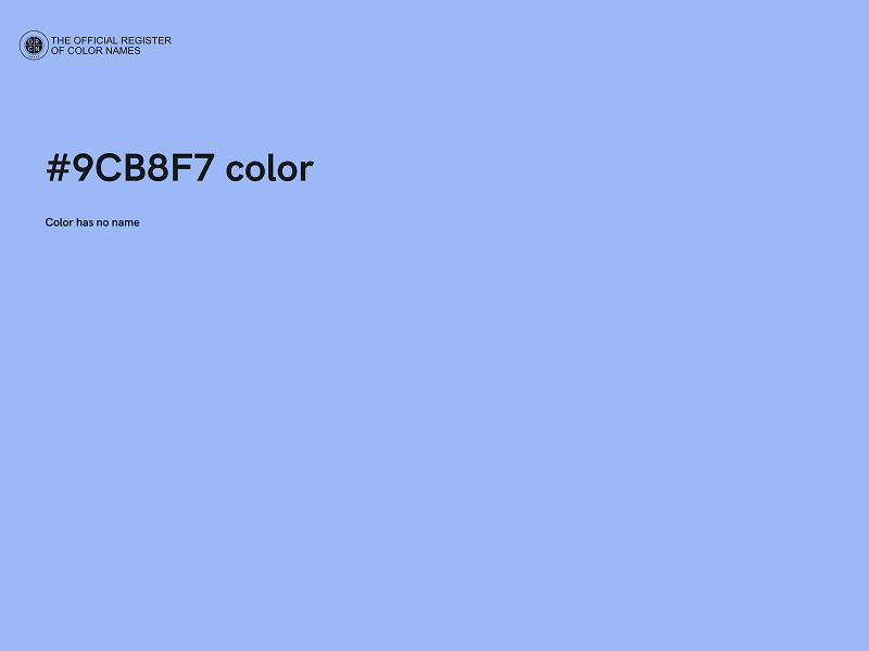 #9CB8F7 color image