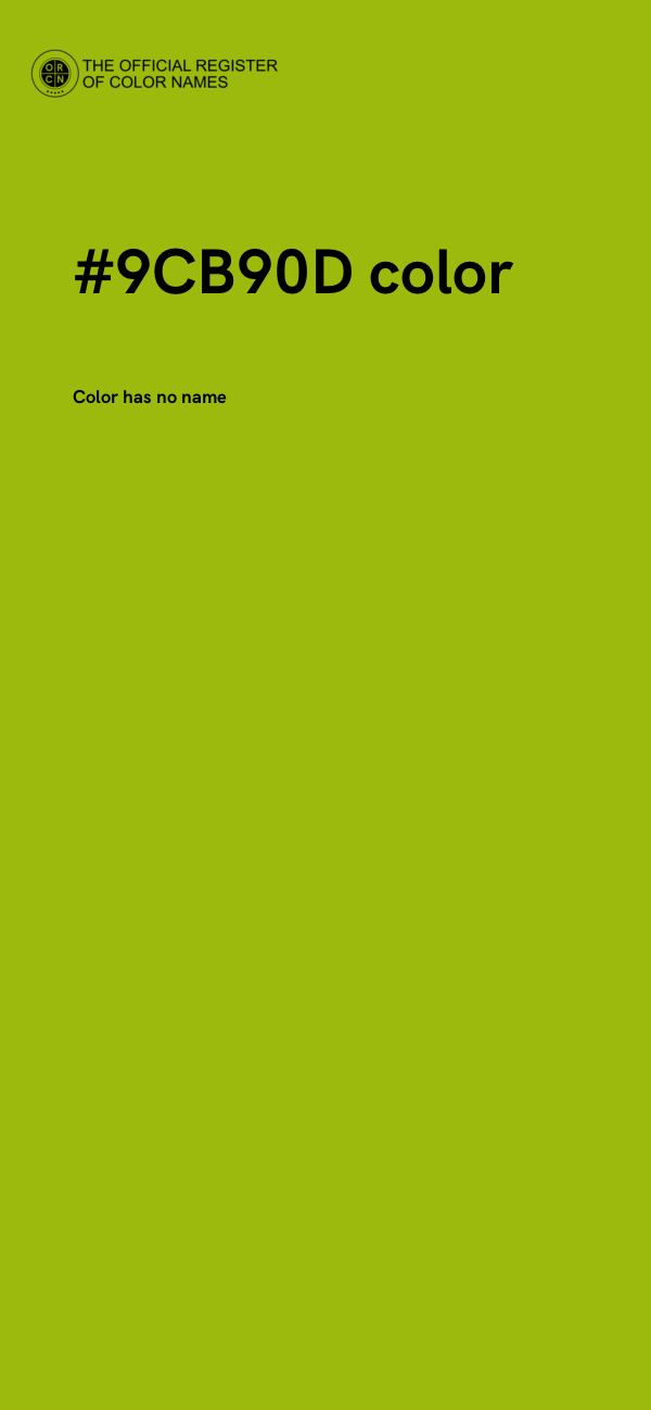#9CB90D color image