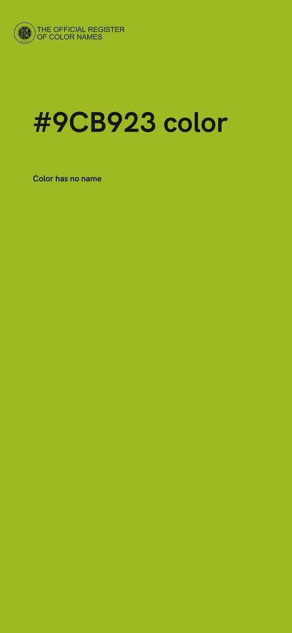 #9CB923 color image