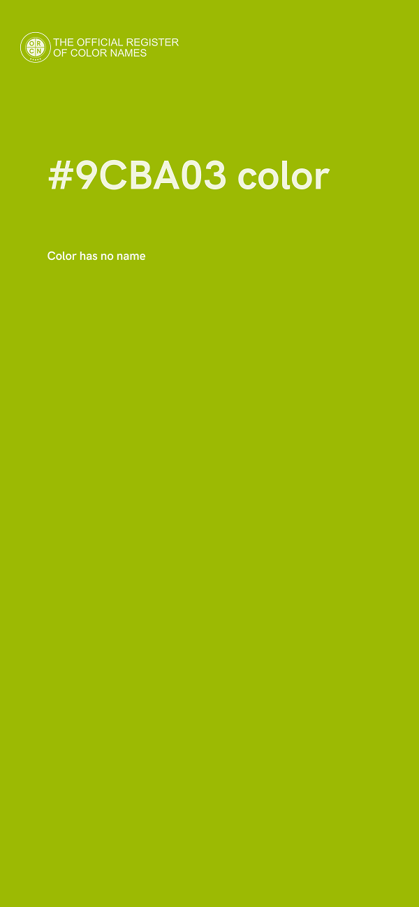 #9CBA03 color image