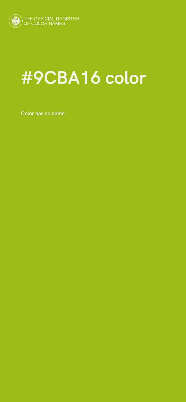 #9CBA16 color image