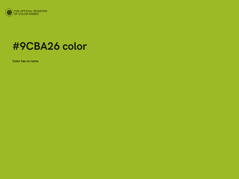 #9CBA26 color image