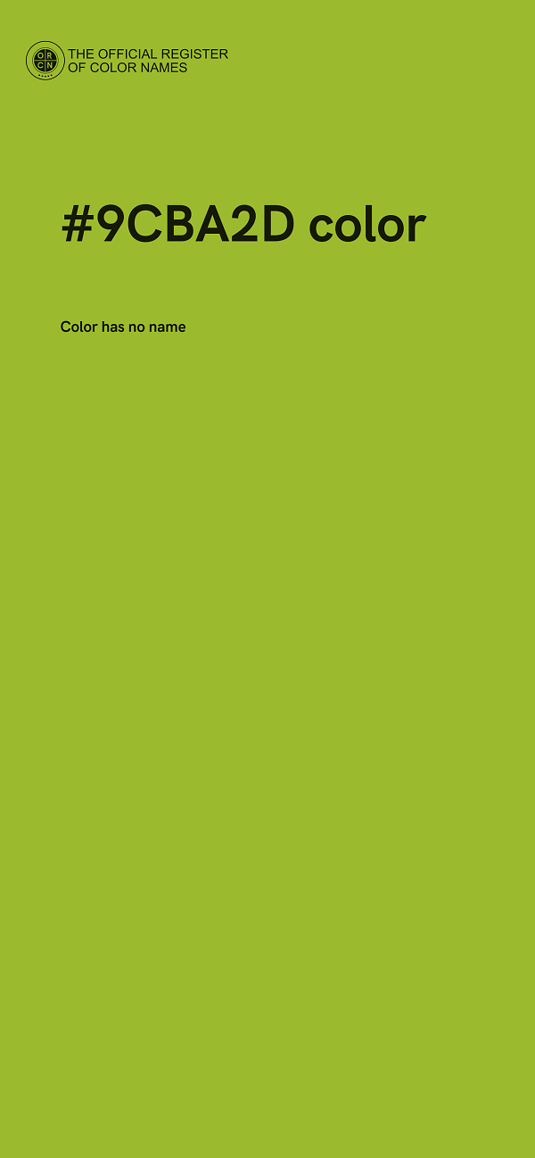 #9CBA2D color image