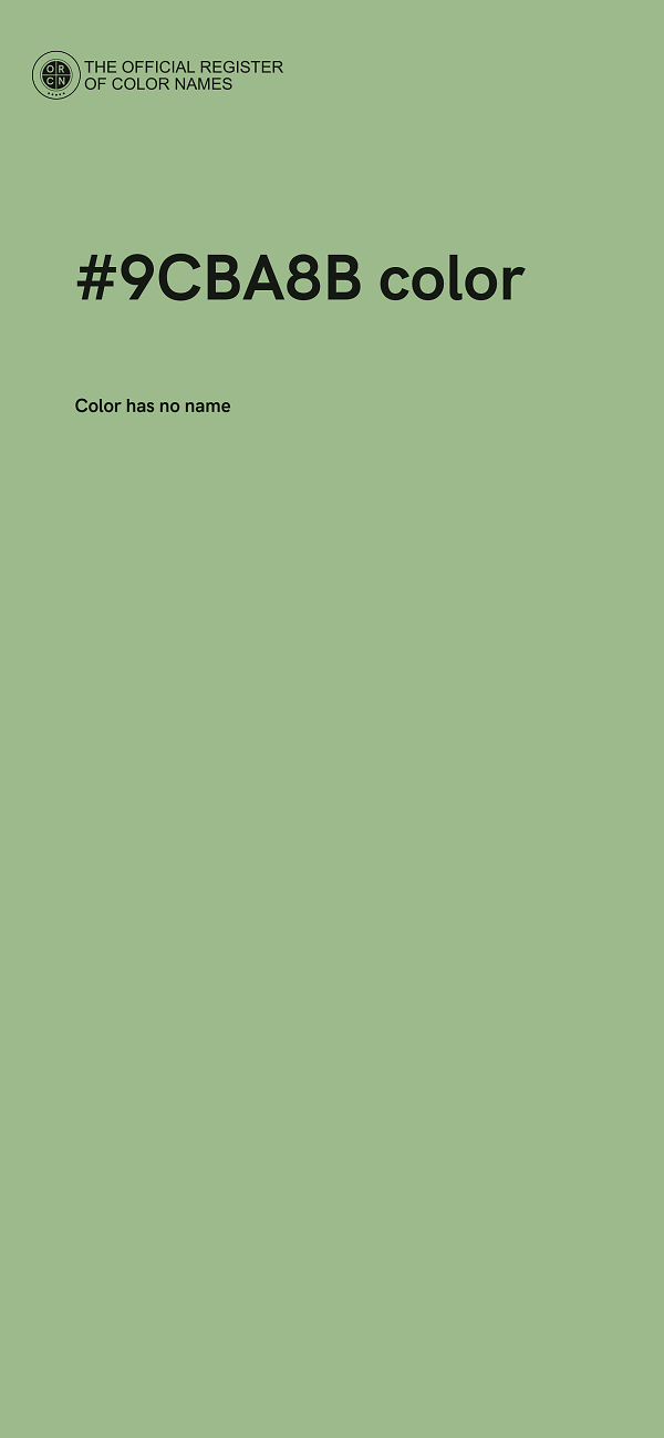 #9CBA8B color image