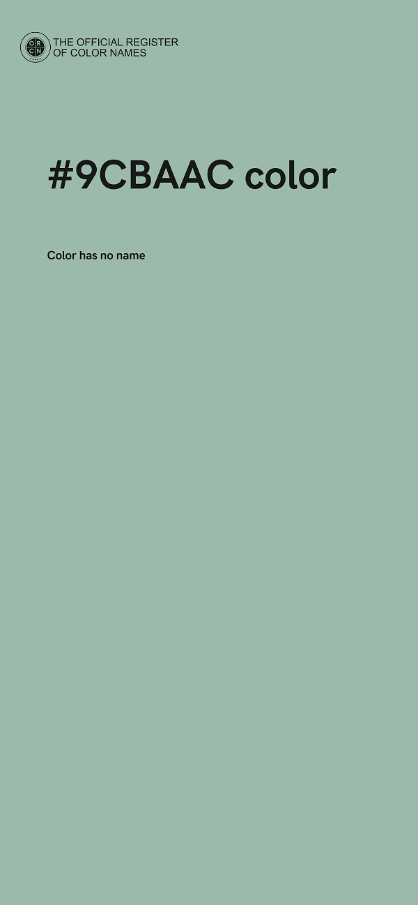 #9CBAAC color image