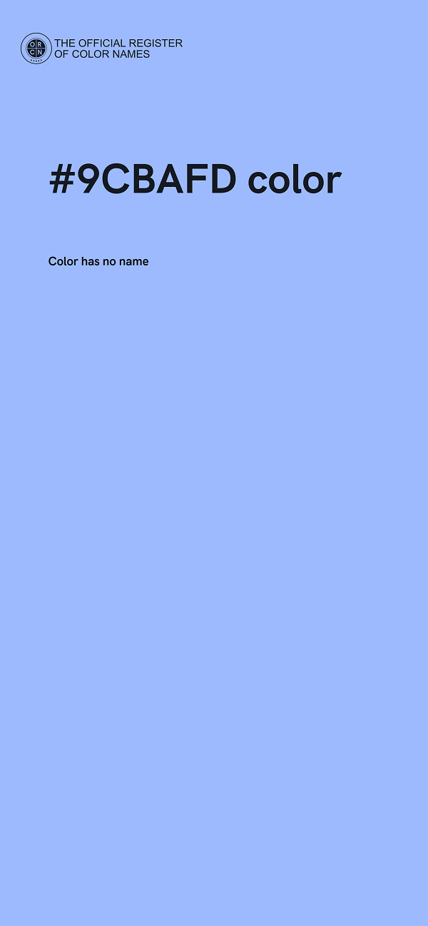 #9CBAFD color image