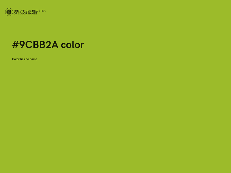 #9CBB2A color image