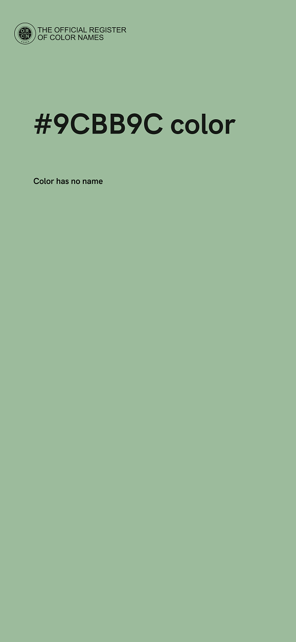 #9CBB9C color image