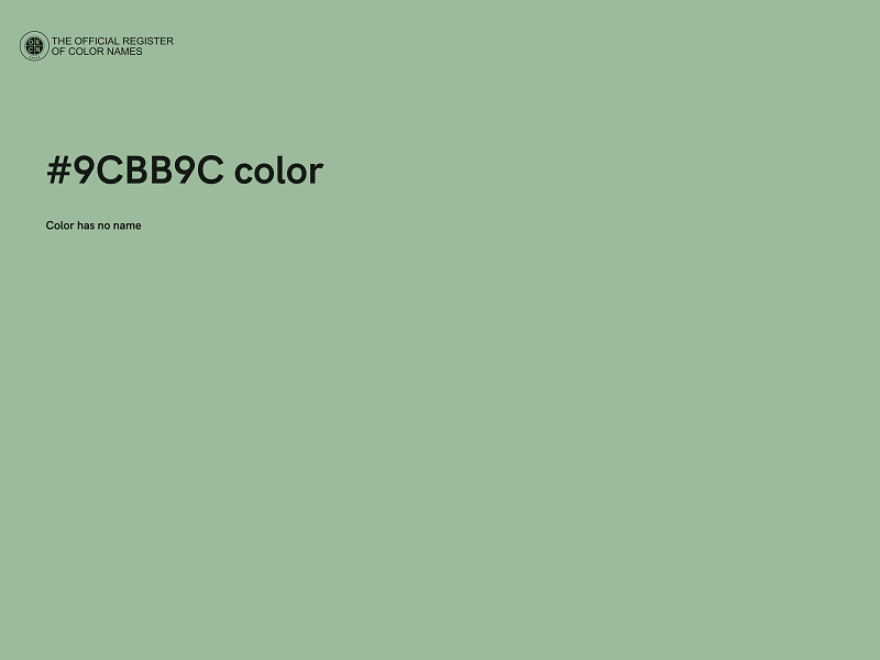 #9CBB9C color image