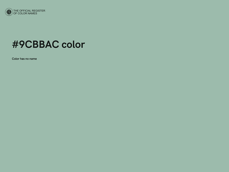 #9CBBAC color image