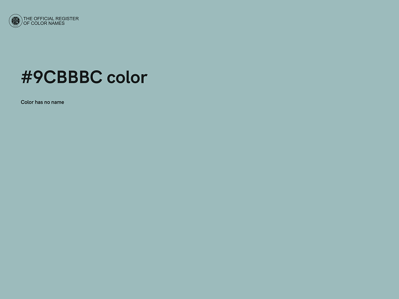 #9CBBBC color image