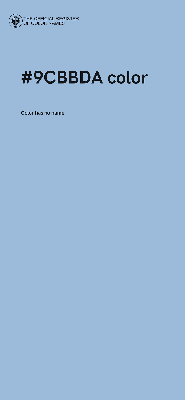 #9CBBDA color image