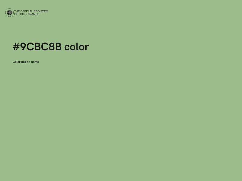 #9CBC8B color image