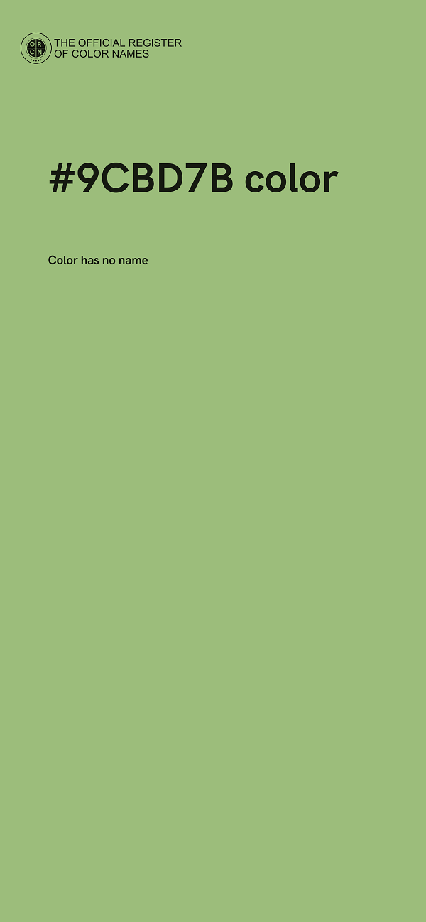 #9CBD7B color image