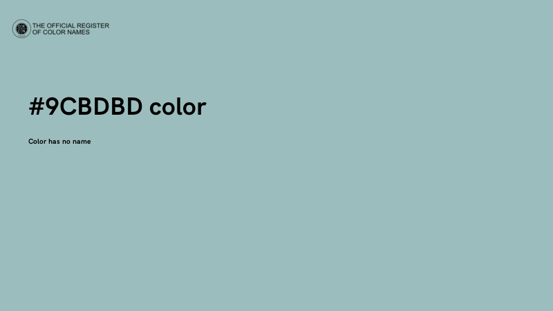 #9CBDBD color image