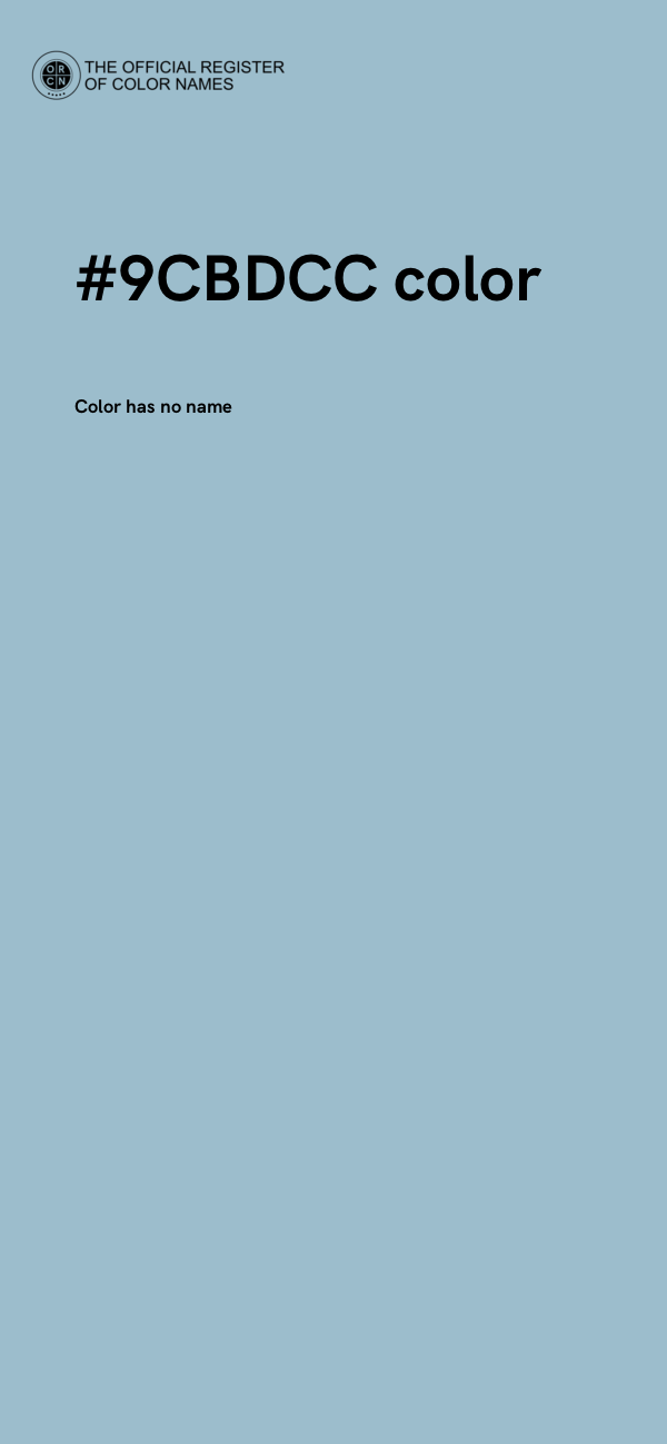 #9CBDCC color image