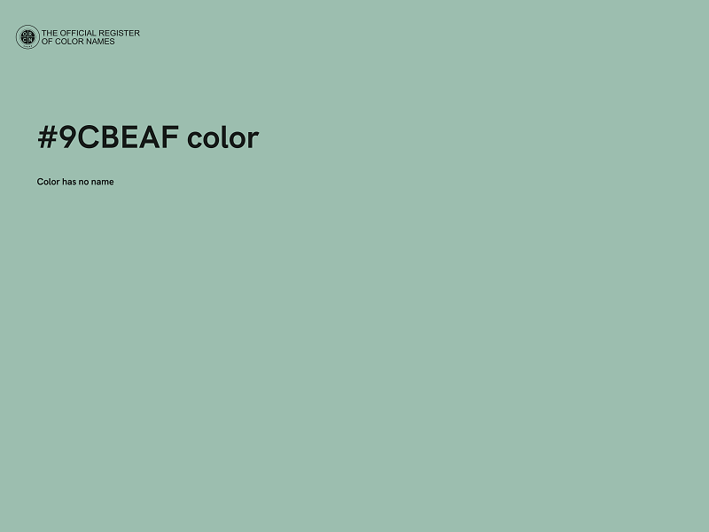 #9CBEAF color image