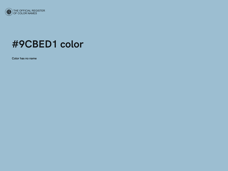 #9CBED1 color image