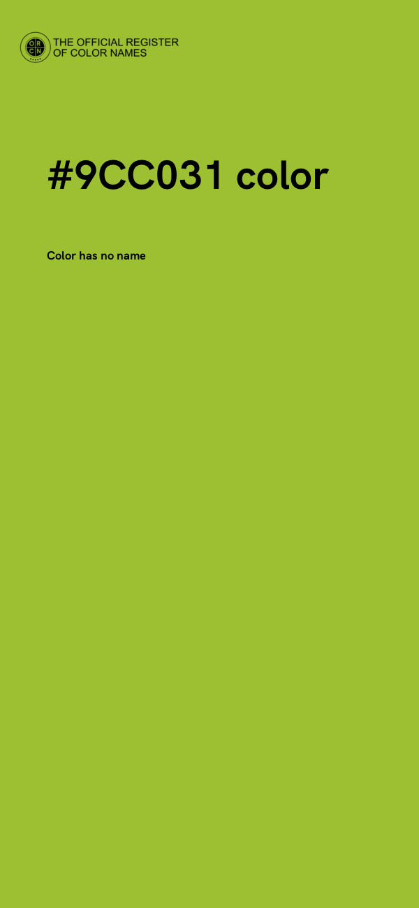 #9CC031 color image