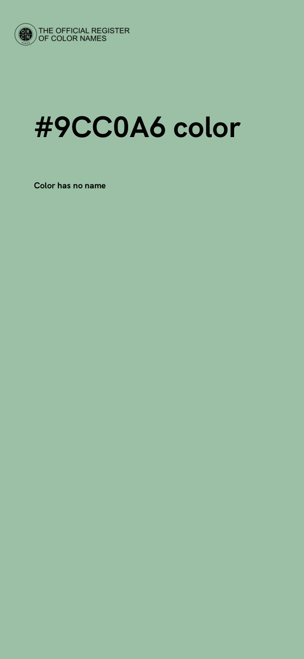 #9CC0A6 color image
