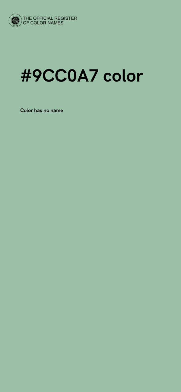 #9CC0A7 color image
