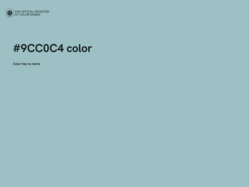 #9CC0C4 color image